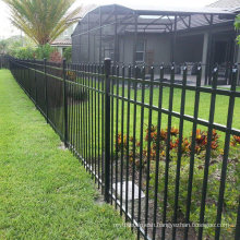 Wholesale Black Color Residential & Commercial Ornamental Steel Wrought Iron Fence.